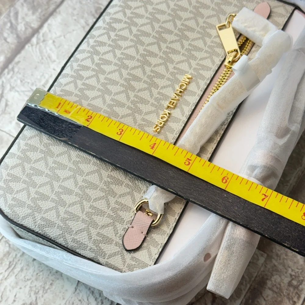 NWT MICHAEL KORS OUTLET Jet Set Large Logo Crossbody Bag